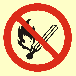 BA002 B1 FN - Znak "Zakaz używania otwartego ognia - palenie tytoniu zabronione"