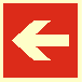 BA011 B1 FN - Znak "Kierunek do miejsca rozmieszczenia sprzętu pożarniczego lub urządzenia ostrzegającego"