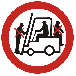 GB002 A7 FN - Znak "Zakaz przewozu osób na urządzeniach transportowych" - arkusz 14 szt.