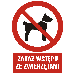 GC007 BK PN - Znak "Zakaz wstępu ze zwierzętami"