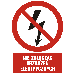GC019 BK PN - Znak "Nie załączać urządzeń elektrycznych"