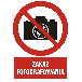 GC028 BK FN - Znak "Zakaz fotografowania"