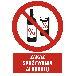 GC031 BK PN - Znak "Zakaz spożywania alkoholu"