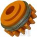 Rolka podająca KEMPPI Ø 1,2 mm V-kształtna, pomarańczowa do podajników drutu z mechanizmem GT02 i DT 400 (nr W000960)