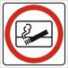Znak "Zakaz wyrzucania niedopałków za okno"