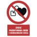 GC039 DJ PN - Znak "Zakaz przebywania osób z rozrusznikiem serca"
