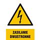Znak "Zasilanie dwustronne"
