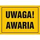 Tablica OA086 - "Uwaga! Awaria" - 45x32cm; płyta 0,6mm