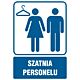 Piktogram RB015 - "Szatnia personelu" - 10x15cm; płyta 1mm