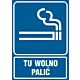 Piktogram RB025 - "Tu wolno palić" - 20x30cm; folia