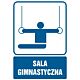 Piktogram RD008 - "Sala gimnastyczna" - 10x15cm; folia