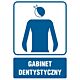 Piktogram RF011 - "Gabinet dentystyczny" - 15x22,5cm; folia