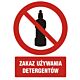 Znak GC041 - "Zakaz używania detergentów" - 20x30cm; folia