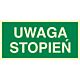 Znak "Uwaga stopień"