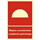 Znak ''Miejsce uruchamiania urządzenia gaśniczego'' BB003