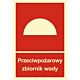 Znak "Przeciwpożarowy zbiornik wody" BB007