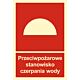 Znak "Przeciwpożarowe stanowisko czerpania wody" BB008