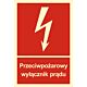 Znak "Przeciwpożarowy wyłącznik prądu" BB012