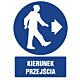 Znak "Kierunek przejścia"