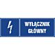 Znak "Wyłącznik główny"