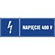 Znak "Napięcie 400V"