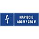 Znak "Napięcie 400V/230V"