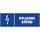 Znak "Wyłącznik dźwigu"
