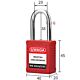 Kłódka lockout bezpieczna czerwona RK