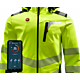 Kurtka Softshell z funkcją ogrzewania HI-VIS - aplikacja