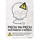 Plakat "Ostrzeżenie przed porażeniem prądem elektrycznym"