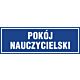 Znak "Pokój nauczycielski" PA151