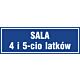 Znak "Sala 4 i 5-cio latków" PA175