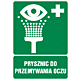 Znak "Prysznic do przemywania oczu"