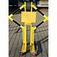 Zapora nożycowa DANCOP 70-130 - żółto-czarna; 2x8m
