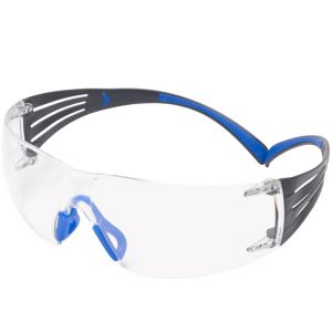 Okulary ochronne bezbarwne 3M SecureFit 401SGAF - zauszniki szaro-niebieskie