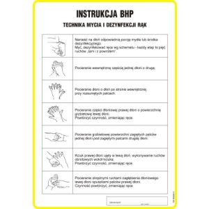 Instrukcja BHP techniki mycia i dezynfekcji rąk -TD/A27