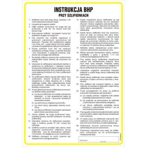 Instrukcja BHP przy obsłudze szlifierek -TD/C01