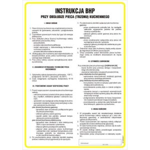 Instrukcja BHP przy obsłudze pieca (trzonu) kuchennego -TD/G14
