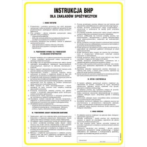 Instrukcja BHP w zakładach spożywczych -TD/G22