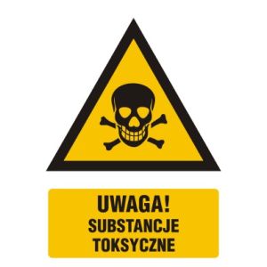 Znak "Ostrzeżenie przed substancjami toksycznymi" JA009