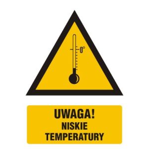 Znak "Ostrzeżenie przed niskimi temperaturami" JA016