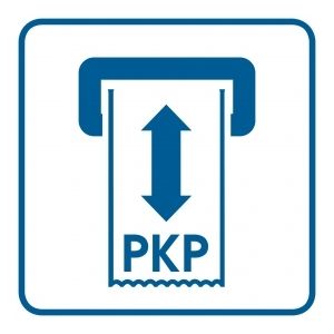 Piktogram "Kasownik biletów PKP" RA053