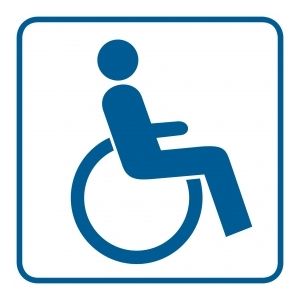 RA071 B2 FN - Piktogram "Miejsce dla inwalidów na wózkach"