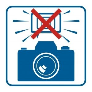 RA504 B4 FN - Piktogram ''Zakaz fotografowania z użyciem lamp błyskowych''