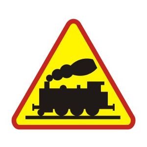 SA015 E2 PN - Znak drogowy "Przejazd kolejowy"