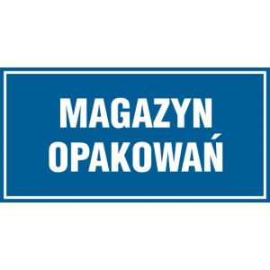 Znak "Magazyn opakowań" PA523