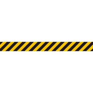 EB011 AS KN - Znak podłogowy "Pas ostrzegawczy ŻÓŁTY/CZARNY"