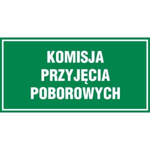 JE021 CE PN - Znak "Komisja przyjęcia poborowych"