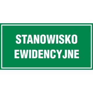 JE025 CE PN - Znak "Stanowisko ewidencyjne"