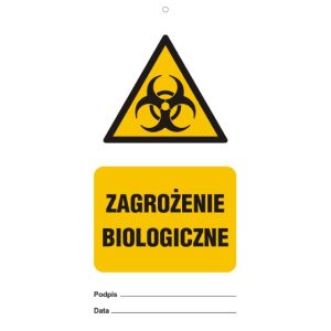 RG405 JP HN - Zawieszka "Zagrożenie biologiczne" - opak. 10 szt.
